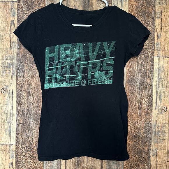 RARE Mike Tyson boxing 'Heavy Hitters' Shirt Womens Medium - Picture 1 of 4